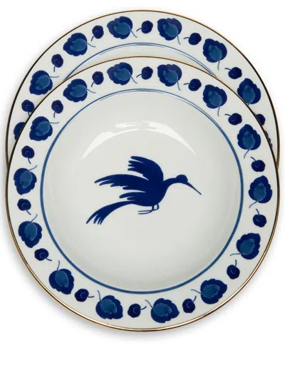 LA DOUBLEJ WILDBIRD SOUP PLATES (SET OF TWO)
