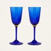 La Doublej Wine Glasses Set Of 2 In Blue