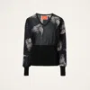 La Doublej Winged Knit Top In Black