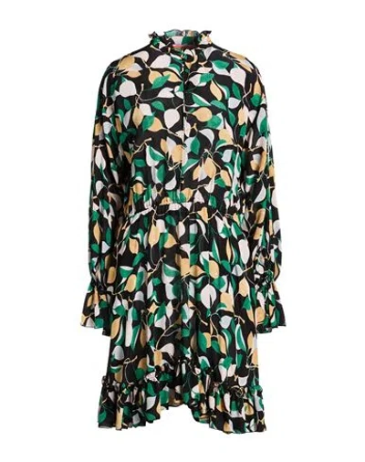 La Doublej Woman Midi Dress Black Size M Silk In Multi