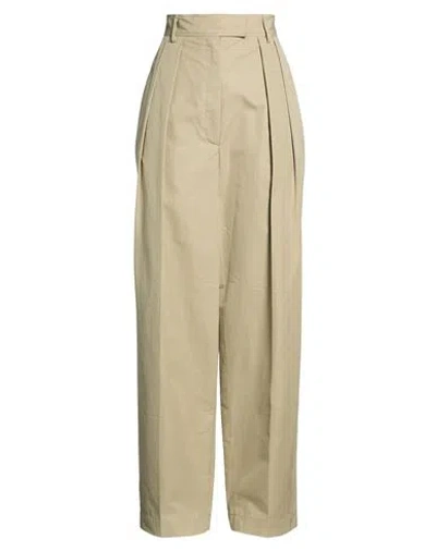 La Doublej Woman Pants Sage Green Size L Cotton In Gray