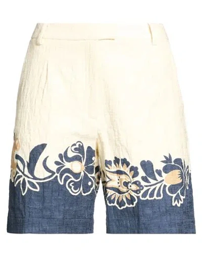 La Doublej Woman Shorts & Bermuda Shorts Ivory Size S Cotton, Elastane In White