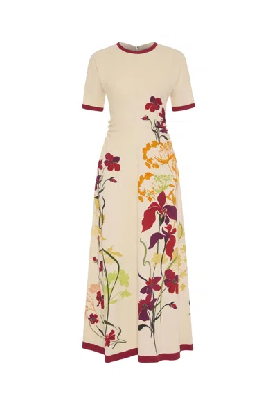 La Doublej Angelica Dress In Corsage Placée Ivory