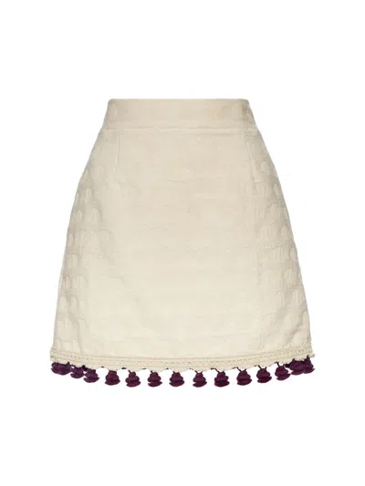 La Doublej Women's Baia Mini Skirt Embroidered