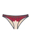 La Doublej Print Bikini Bottom In Black