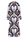 La Doublej La Double J Geometric Pattern Dress In Black
