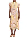 La Doublej Cherie Scarf Maxi Dress In Yellow