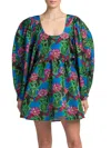 La Doublej La Double J Woman Mini Dress Blue Size S Polyester In Green