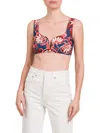 La Doublej Women's Edition 33 Barbarella Bikini Top In Red Multi