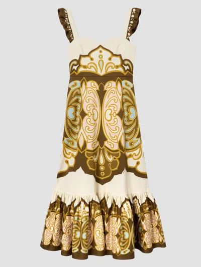 La Doublej Ruffled Gingerbread Dress In Green