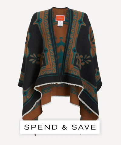 La Doublej Women's Herald Wool-silk Poncho