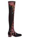 La Doublej Stretch Boots In Black Multi