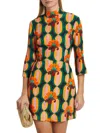 La Doublej Juliet Mini Dress In Orange Multicolor