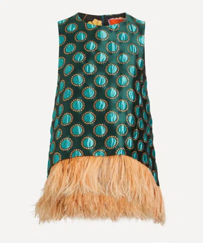 La Doublej Women's La Scala Feathered Top