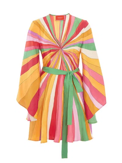 La Doublej Women's Mini Magnifico Placée Dress In Rainbow Place Multicolor