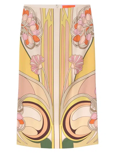 La Doublej Women's Pencil Skirt In Multi