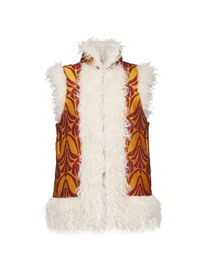 La Doublej Women's Sleeveless Folk Jacket