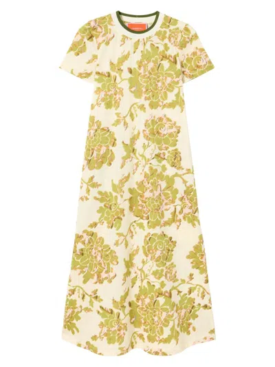 La Doublej Women's Sporty Swing Dress In Oasis Green