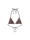 La Doublej Triangle Bikini Top Pesciolini In Multi