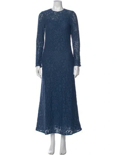 Pre-owned La Doublej Wool Long Dress In Blue