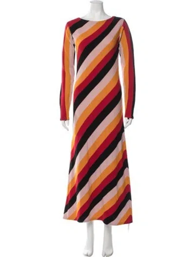 Pre-owned La Doublej Wool Long Dress In Red