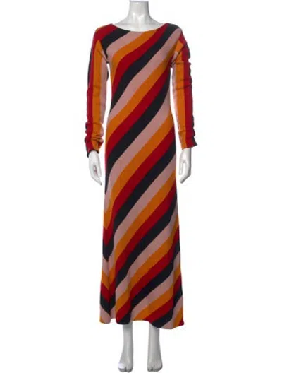 Pre-owned La Doublej Wool Long Dress In Red