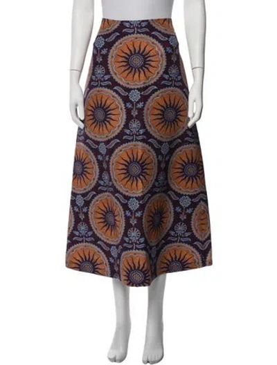Pre-owned La Doublej Wool Long Skirt In Multicolor