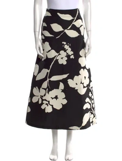 Pre-owned La Doublej Wool Midi Length Skirt In Black