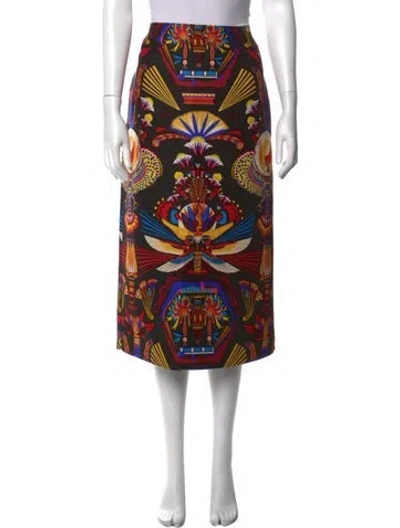 Pre-owned La Doublej Wool Midi Length Skirt In Black