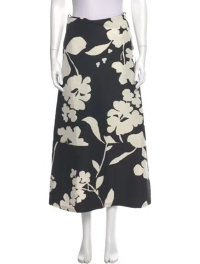 Pre-owned La Doublej Wool Midi Length Skirt In Green