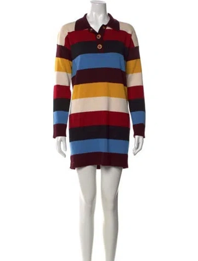Pre-owned La Doublej Wool Mini Dress In Multi