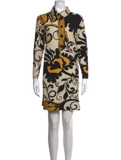 Pre-owned La Doublej Wool Mini Dress In Neutrals