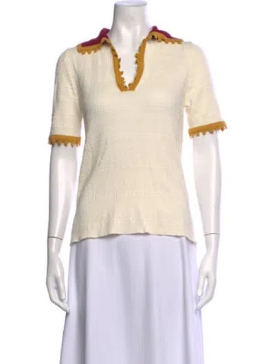 Pre-owned La Doublej Wool Patterned Sweater In Neutrals