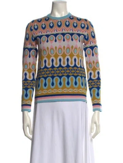 Pre-owned La Doublej Wool Printed Sweater In Blue