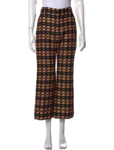 Pre-owned La Doublej Wool Wide Leg Pants In Black