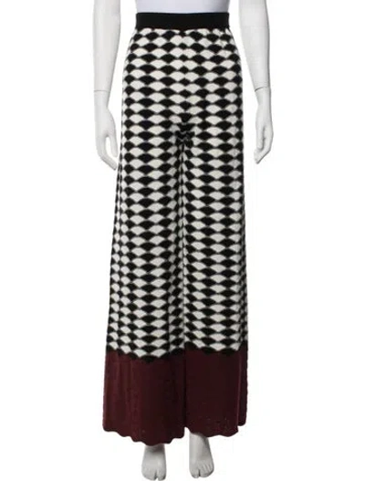 Pre-owned La Doublej Wool Wide Leg Pants In Black