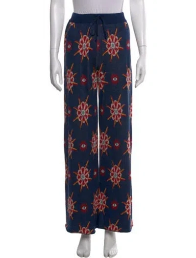 Pre-owned La Doublej Wool Wide Leg Pants In Blue