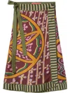 La Doublej Wrap Design Skirt In Violett