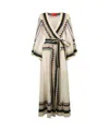 La Doublej Belted Wrap Dress In Nude