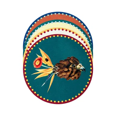 La Doublej X Beto Val Disk Coasters, Set Of 4