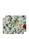 La Doublej X Beto Val Fantastic Creatures Floral Placemats (set Of Two) In Multi