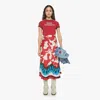 La Doublej X Lungomare Skirt Mamma Placee In Red