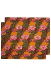 La Doublej X Passalacqua Como Gerber Tablemat (set Of Two) In Orange