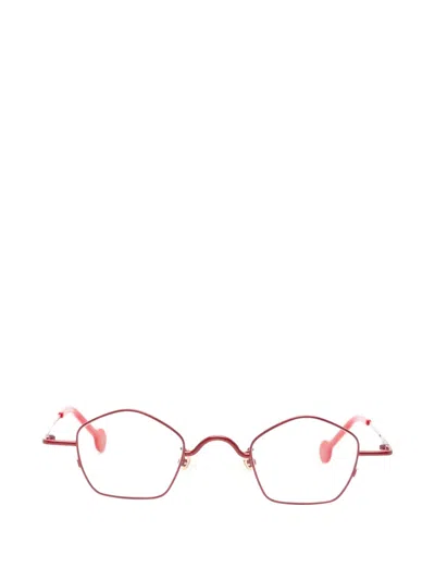 L.a. Eyeworks Casoni Geometric-frames Glasses In Red
