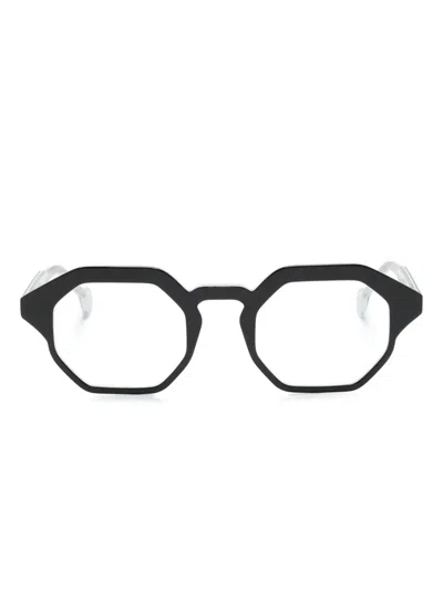 L.a. Eyeworks Geometric-frame Glasses In Black