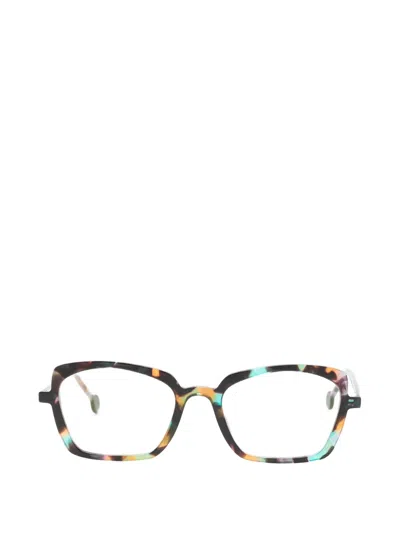 L.a. Eyeworks Geometric-frames Glasses In Brown