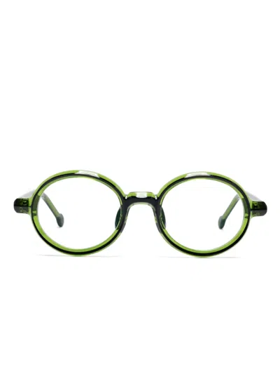 L.a. Eyeworks Gibbous Glasses In 绿色