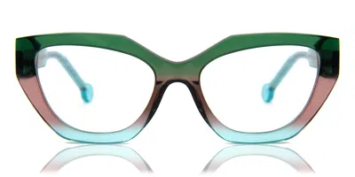 L.a. Eyeworks Gibson 210 Occhiali Da Vista Verdi Per Donna (solo Montatura)