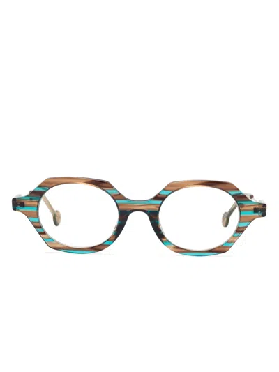 L.a. Eyeworks Jibz Glasses In 褐色