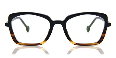 L.a. Eyeworks Loquat 906 Occhiali Da Vista Neri Per Uomo (solo Montatura) In Black
